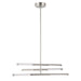 Chandelier Thesis 207284A Overture 24 inch 6 light Polished Nickel 5CCT LED Chandelier THESIS