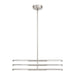 Chandelier Thesis 207284A Overture 24 inch 6 light Polished Nickel 5CCT LED Chandelier THESIS