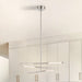 Chandelier Thesis 207284A Overture 24 inch 6 light Polished Nickel 5CCT LED Chandelier THESIS