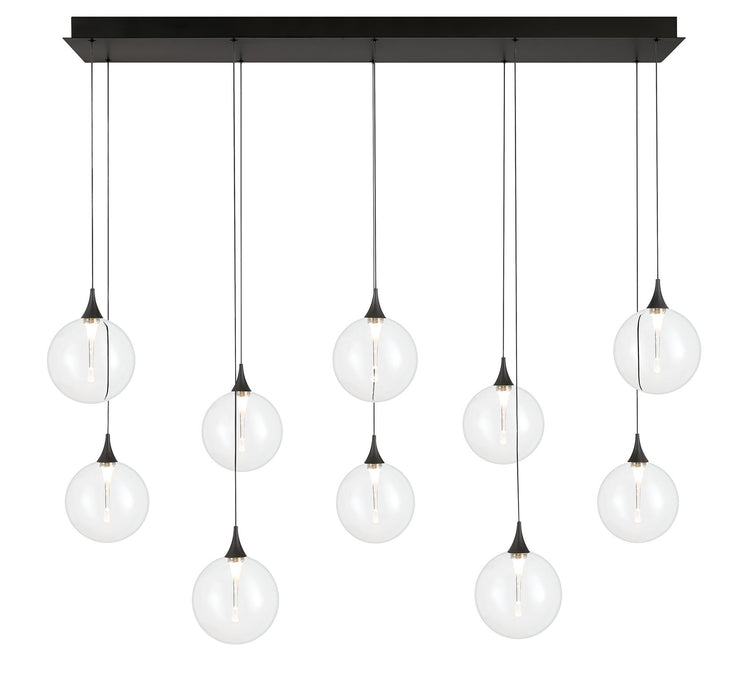 Eurofase 48933-018 Iissa 47" Matte Black LED Chandelier