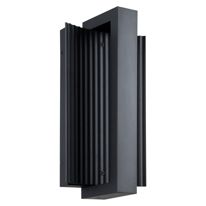 Exterior Wall Sconce Thesis 207066A Jubilee 12 inch Matte Black 5CCT LED Exterior Wall Sconce THESIS