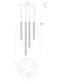 Eurofase 48960-021 Atomo 50" Chrome LED Chandelier