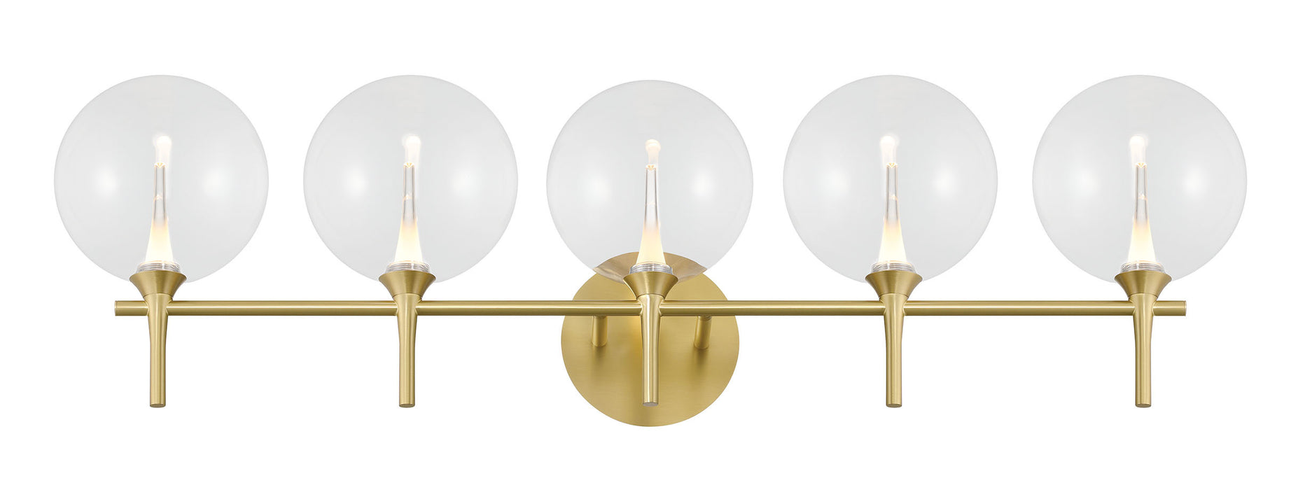 Eurofase 48919-012 Iissa 5-Light Gold LED Vanity Light