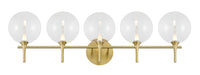 Eurofase 48919-012 Iissa 5-Light Gold LED Vanity Light