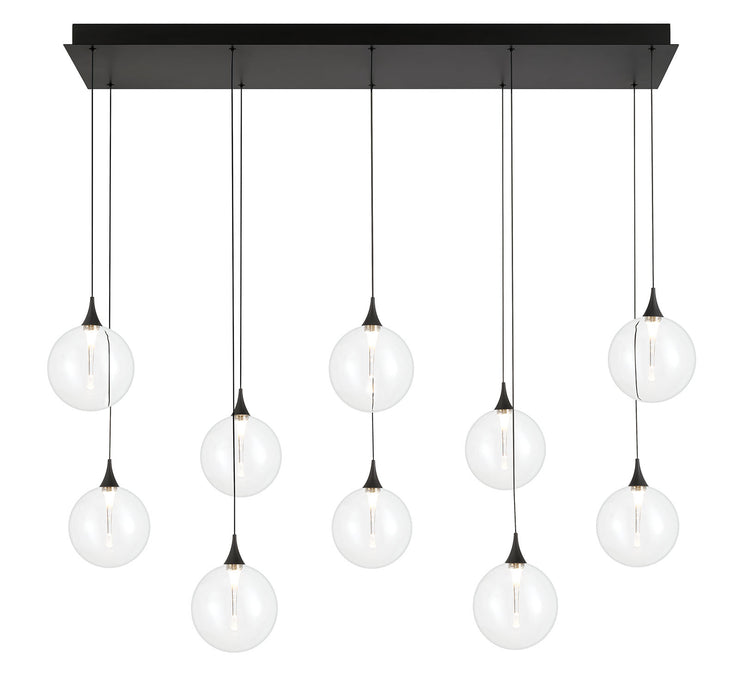 Eurofase 48933-018 Iissa 47" Matte Black LED Chandelier