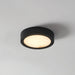 Flush Mount Thesis 207611A Argyle 8 inch Textured Black and Natural Alabaster 5CCT LED Flush Mount THESIS