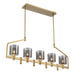Eurofase 45652-011 Decato 42" Satin Gold Paint Chandelier