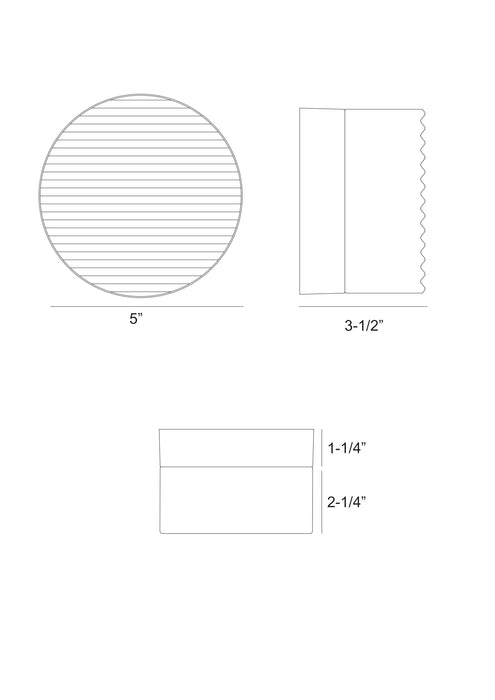 Eurofase 50271-016 Sternn 5" Matte Black LED Outdoor Ceiling Light