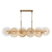 Eurofase 44570-019 Sue-Anne 57" Matte Gold Chandelier