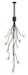 Eurofase 50256-013 Athena 28" Matte Black LED Chandelier