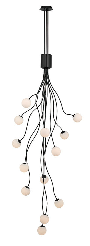 Eurofase 50256-013 Athena 28" Matte Black LED Chandelier