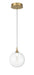 Eurofase 50251-018 Iissa 6" Gold LED Pendant Light