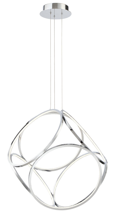 Eurofase 37102-012 Glenview 24" Chrome LED Pendant Light