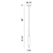 Eurofase 37237-011 Cumberland 22" Matte Black LED Pendant Light