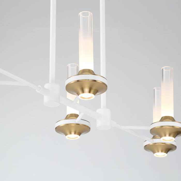 Eurofase 45713-026 Torcia 31" Matte White LED Chandelier