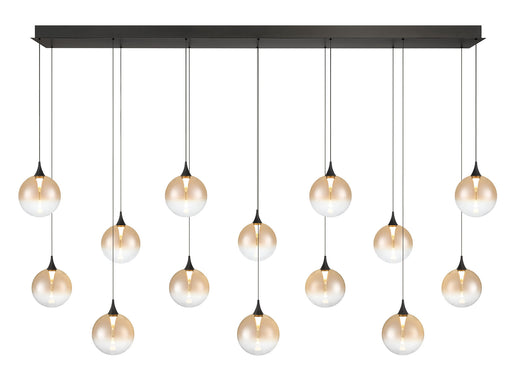 Eurofase 48939-034 Iissa 72" Matte Black LED Chandelier