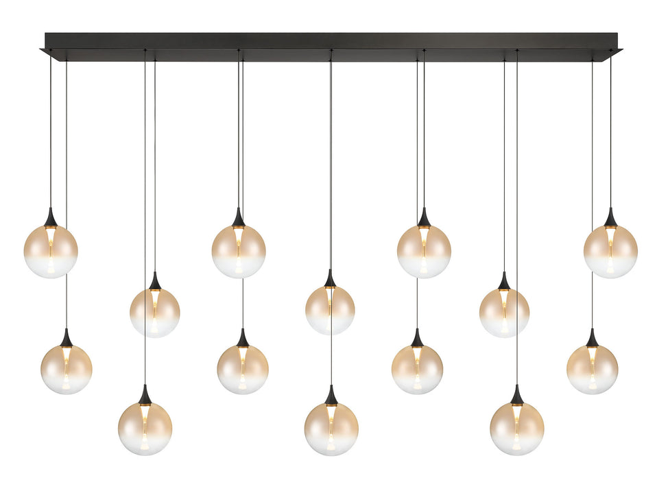 Eurofase 48939-034 Iissa 72" Matte Black LED Chandelier