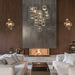 Eurofase 38259-012 Ferro 32" Matte Gold LED Chandelier