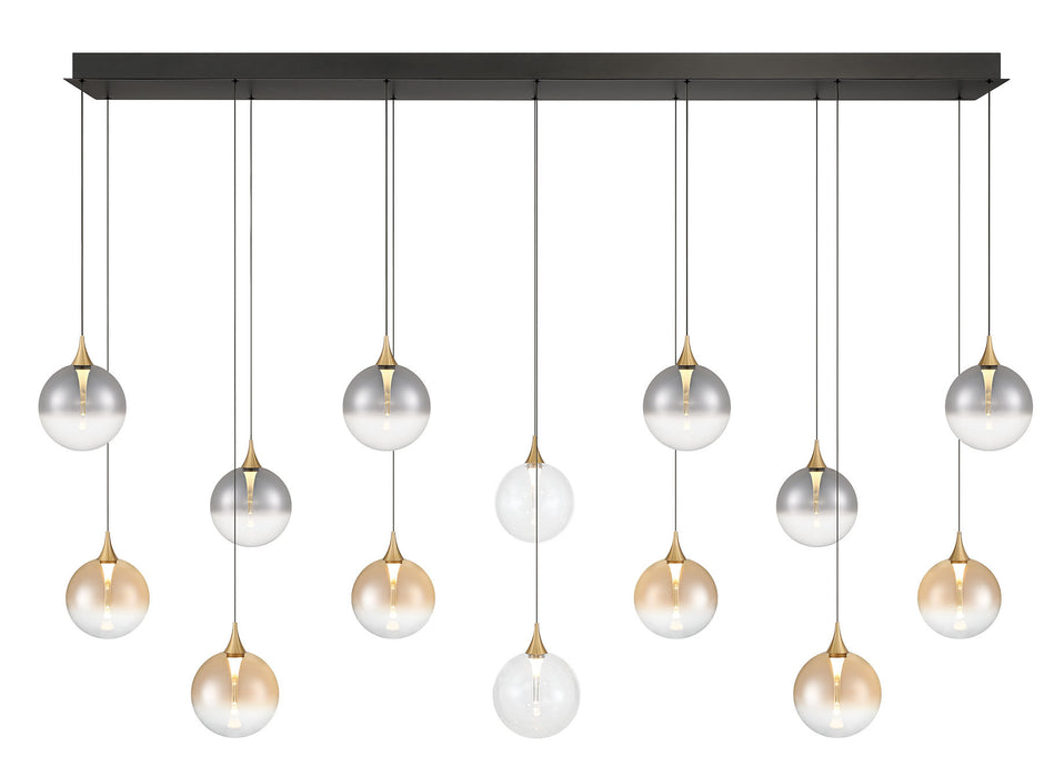 Eurofase 48938-040 Iissa 72" Gold LED Chandelier