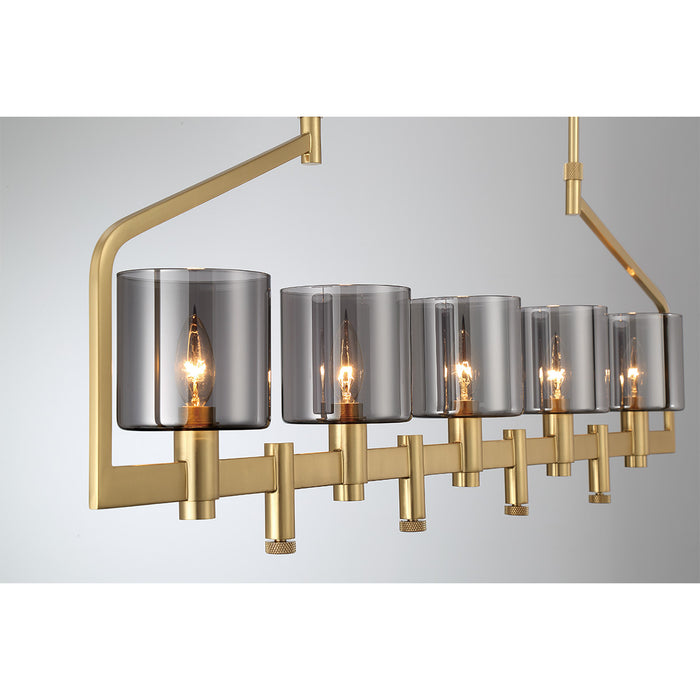 Eurofase 45652-011 Decato 42" Satin Gold Paint Chandelier