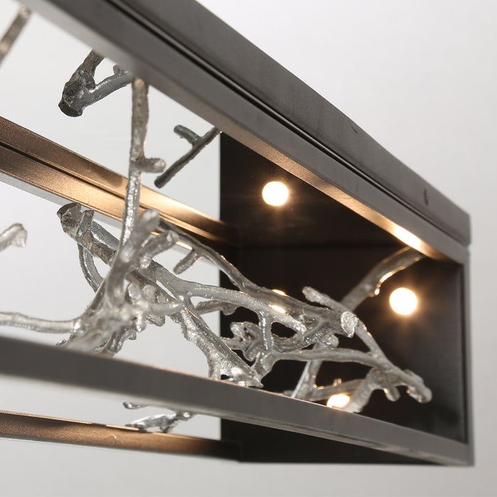 Eurofase 38638-022 Aerie 48" Silver-Black Mix LED Outdoor Wall Light