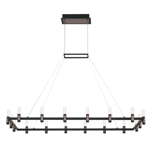 Eurofase 37048-013 Altamont 52" Satin Nickel-Black Mix LED Chandelier