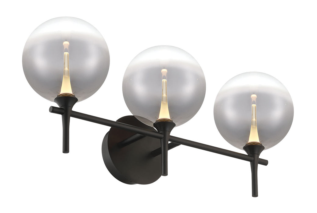 Eurofase 48915-021 Iissa 3-Light Matte Black LED Vanity Light