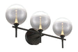 Eurofase 48915-021 Iissa 3-Light Matte Black LED Vanity Light