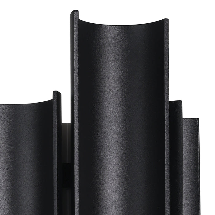 Exterior Wall Sconce Thesis 207724A Kestrel 16 inch 3 light Textured Black 5CCT LED Exterior Wall Sconce THESIS