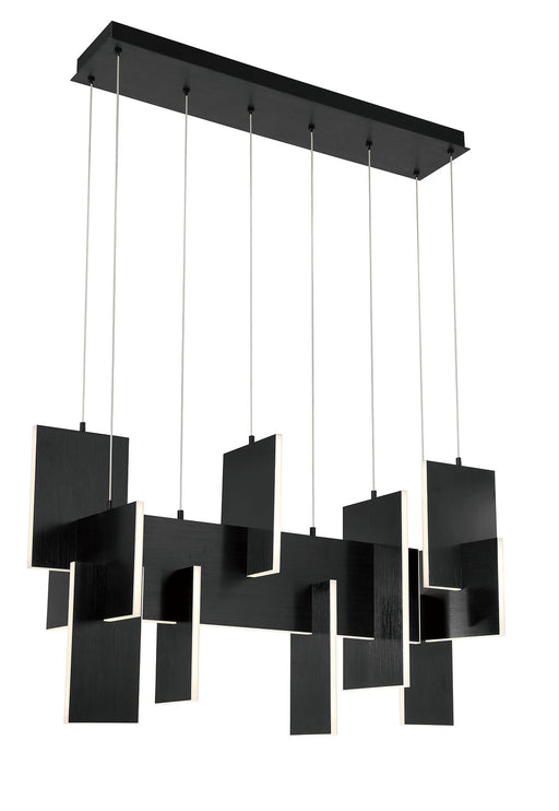 Eurofase 38044-021 Coburg 42" Anodized Black LED Chandelier