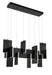 Eurofase 38044-021 Coburg 42" Anodized Black LED Chandelier