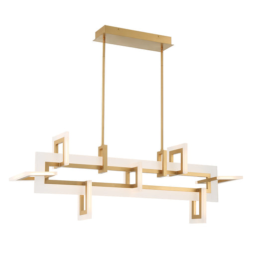 Eurofase 45719-011 Inizio 48" Matte Gold LED Chandelier