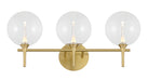 Eurofase 48913-010 Iissa 3-Light Gold LED Vanity Light