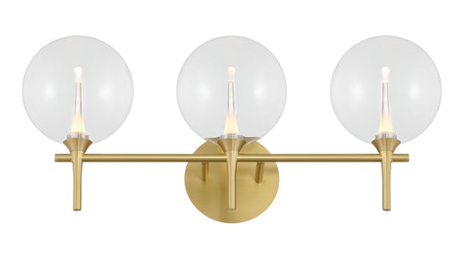 Eurofase 48913-010 Iissa 3-Light Gold LED Vanity Light