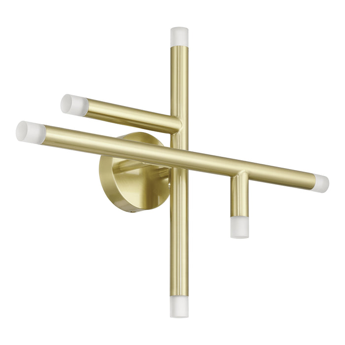 Wall Sconce Thesis 207303A Manhattan 18 inch 6 light Brushed Gold LED Wall Sconce THESIS