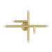 Wall Sconce Thesis 207303A Manhattan 18 inch 6 light Brushed Gold LED Wall Sconce THESIS