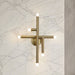 Wall Sconce Thesis 207303A Manhattan 18 inch 6 light Brushed Gold LED Wall Sconce THESIS