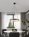 Chandelier Thesis 206937A Grazia 24 inch Matte Black and Brushed Gold LED Chandelier THESIS