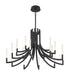 Eurofase 49012-033 Olette 42" Matte Black LED Chandelier