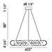 Eurofase 30080-010 Banderia 33" Bronze-Gold Mix LED Chandelier
