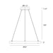 Eurofase 38134-012 Mucci 32" Matte Black LED Chandelier
