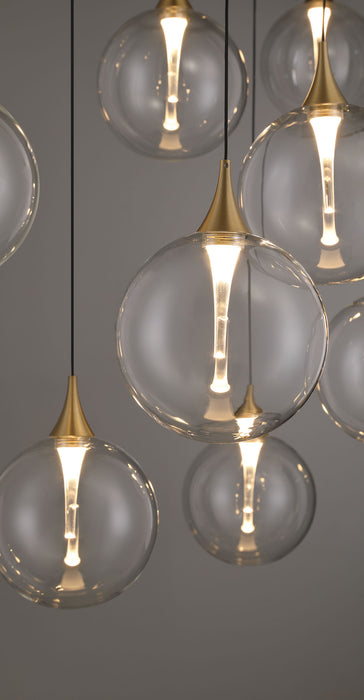 Eurofase 48932-011 Iissa 47" Gold LED Chandelier