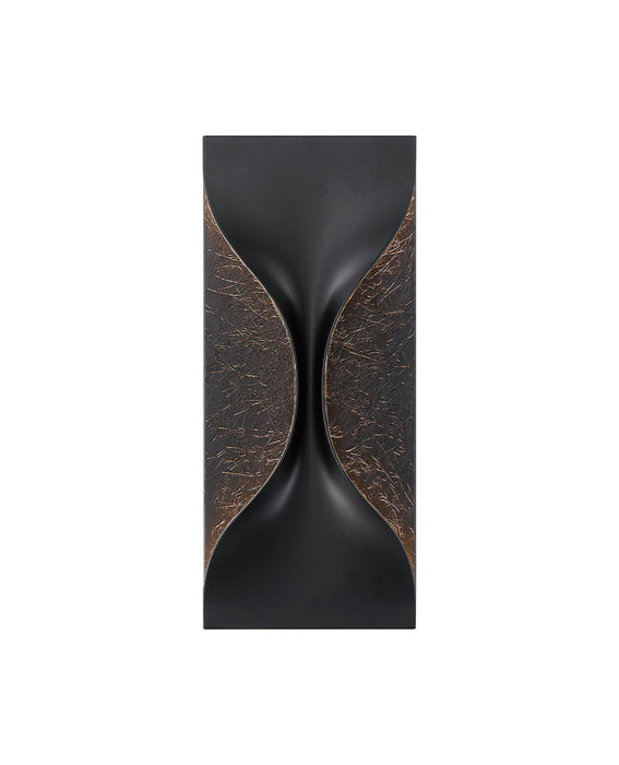 Eurofase 48971-010 Shayla 14" Sysal Gold Black Mix LED Outdoor Wall Light