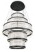Eurofase 49350-029 Empra 47" Matte Black LED Chandelier