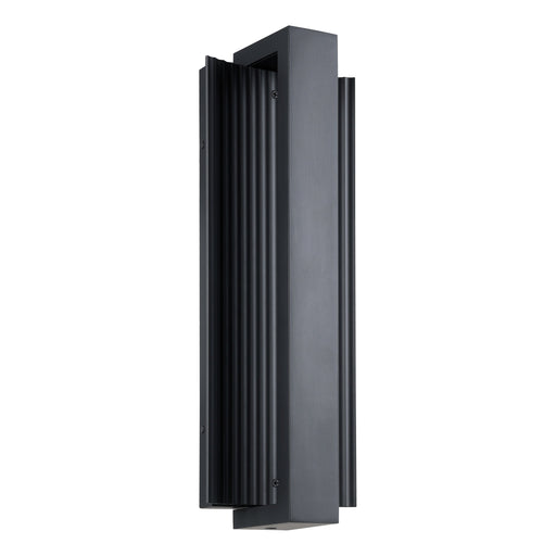 Exterior Wall Sconce Thesis 207068A Jubilee 18 inch Matte Black 5CCT LED Exterior Wall Sconce THESIS