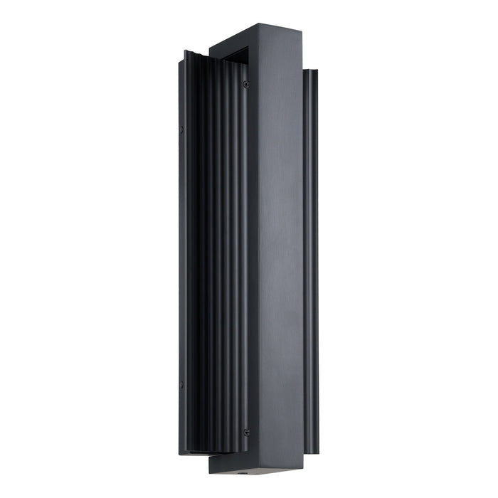 Exterior Wall Sconce Thesis 207068A Jubilee 18 inch Matte Black 5CCT LED Exterior Wall Sconce THESIS