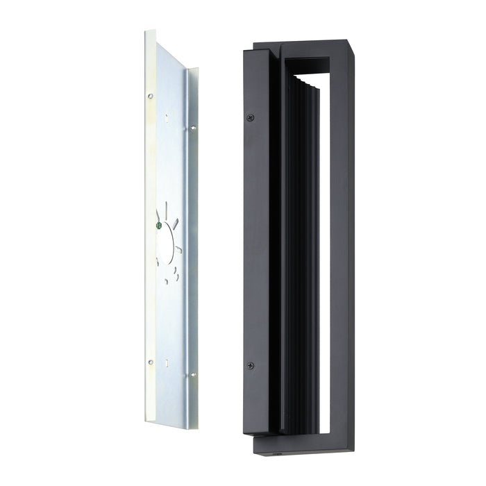 Exterior Wall Sconce Thesis 207068A Jubilee 18 inch Matte Black 5CCT LED Exterior Wall Sconce THESIS