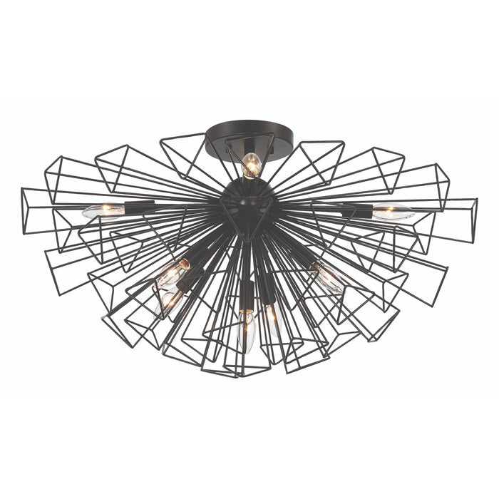 Eurofase 46762-016 Dendelio 30" Matte Black Chandelier