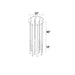 Eurofase 46477-026 Benicio 22" Polished Nickel LED Chandelier