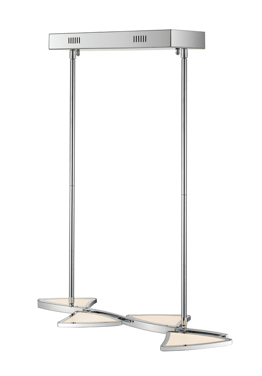 Linear Chandelier Z-Lite 1003-4CH-LED Chrome Aeon 1 Light Linear Chandelier Z-Lite